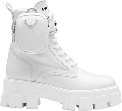 prada extreme boots|White Rubber booties .